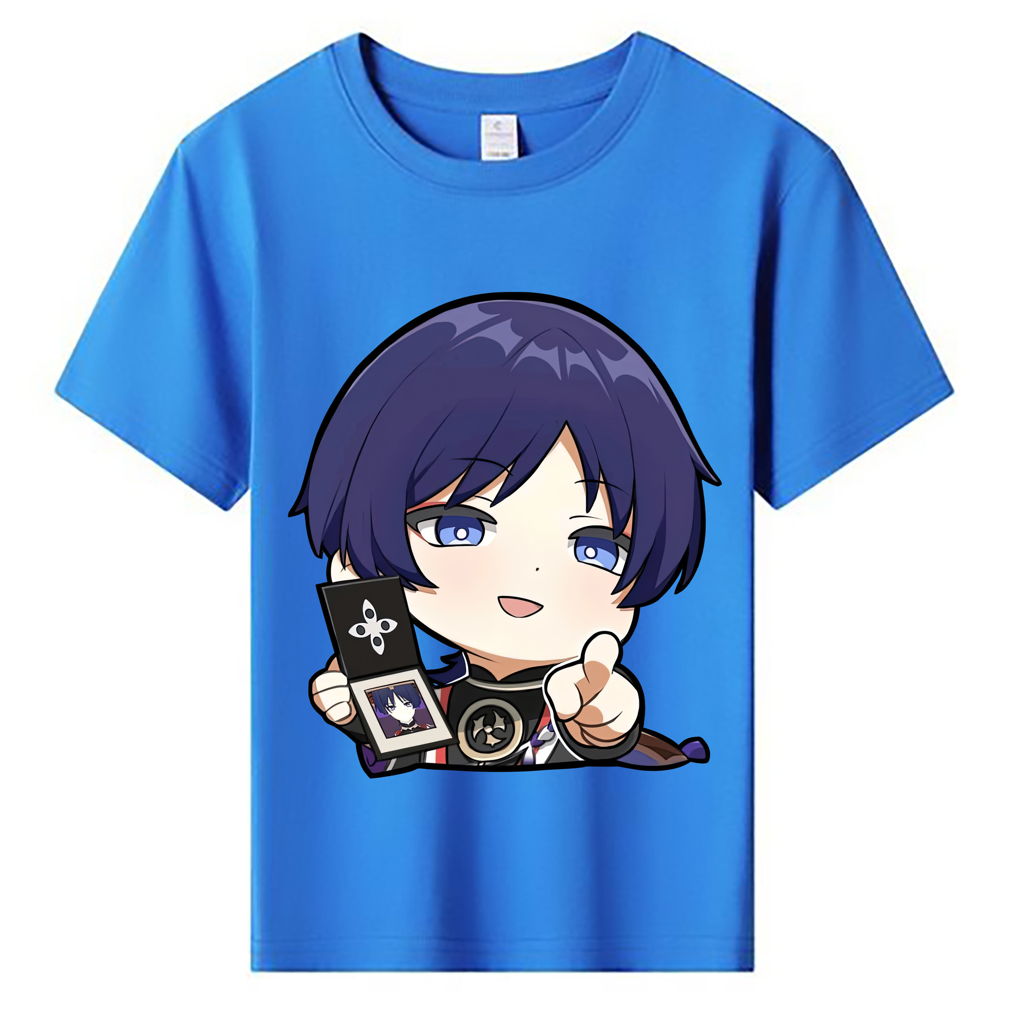 げんし神 さんペい genshin Sanpei 綿100％キッズTシャツ（フロントプリント）